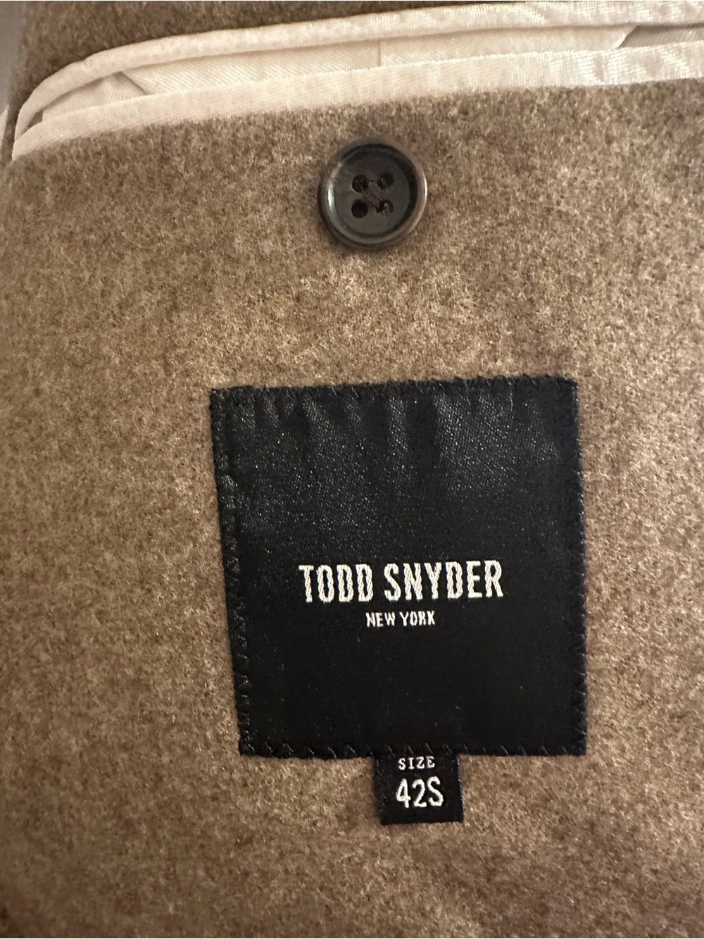 Todd Snyder Italian Flannel Madison Jacket In Chestnut Brown Men’s 42S Blazer - Picture 7 of 8